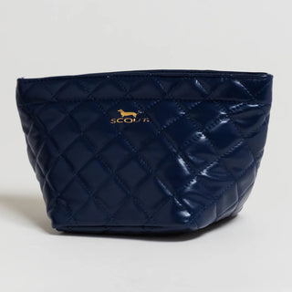 Crown Jewels Makeup Bag - Navy Quilted