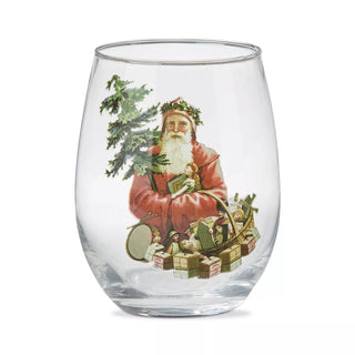 This is Christmas Santa Glass