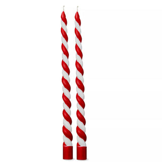 Christmas Twist Taper Candles