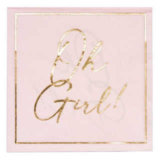 Oh Girl Pink Guest Napkin