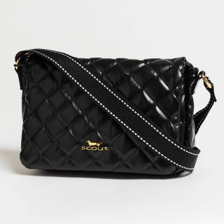 After Hours Crossbody Bag- Black Quilted