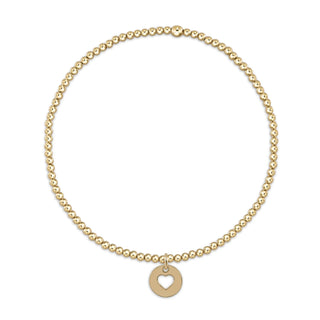 Egirl 14” Love Small Gold Disc Bracelet