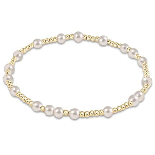 Hope Unwritten 4mm Bracelet - Pearl