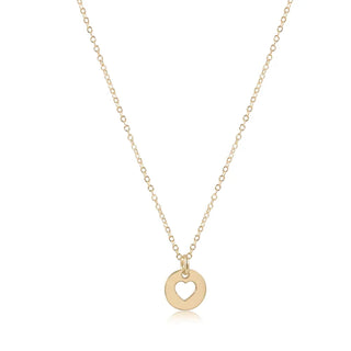 Egirl 14" Gold Necklace - Love Small Gold Disc