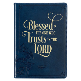 Blessed is the One Navy Classic Journal