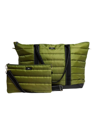 Triple Advisor Travel Bag - Green Puffer