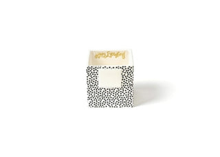 Black Dot Mini Nesting Cube by Happy Everything