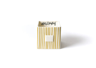 Gold Stripe Mini Nesting Cube Medium by Happy Everything