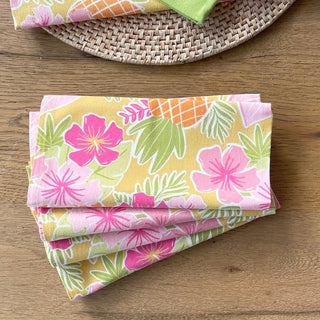 Pineapple Hibiscus Napkins