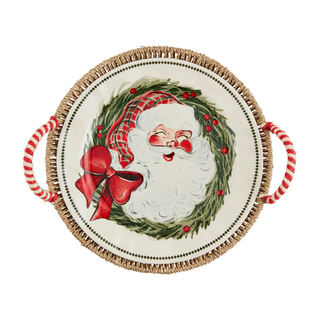 Santa Woven Platter