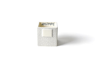 Grey Dot Stone Mini Nesting Cube Small by Happy Everything