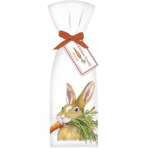 Hungry Rabbit Flour Sack Towel