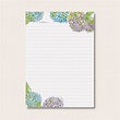 Hydrangea Desk Notepad