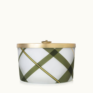 Frasier Fir Plaid 3 Wick Candle