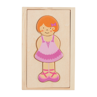 Girl Dress Up Wood Puzzle