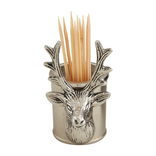 Deer Head Round Toothpick Holder