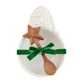 White Santa Candy Dish