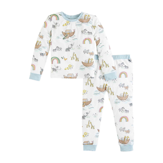 Blue Noah's Ark Toddler Pajama Set