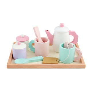 Wood Tea Party Set