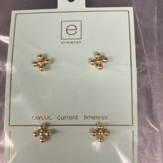 Signature cross stud earrings